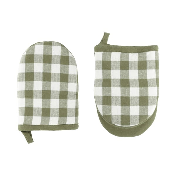 Bavlnené kuchynské rukavice v súprave 2 ks Gingham – Tiseco Home Studio