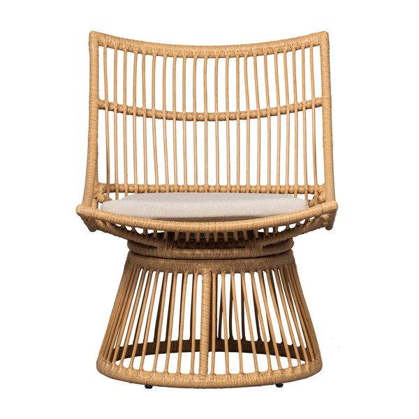 Z umelého ratanu záhradné kreslo v prírodnej farbe Alatna – WOOOD-image-2