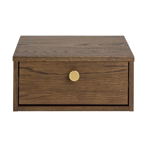 Nočný stolík v dekore duba v tmavoprírodnej farbe Monfort – Actona