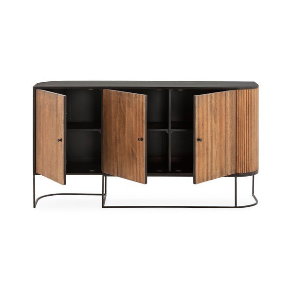Komoda z mangového dreva v prírodnej farbe 165x90x40 cm Curve – MOME-image-4