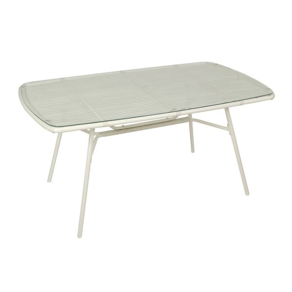 Stôl Alum White, 77x160x90 cm