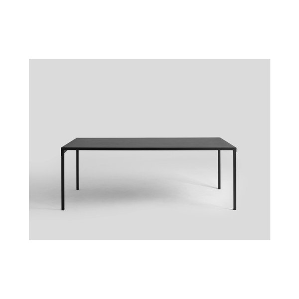 Čierny kovový jedálenský stôl Custom Form Obroos, 200 x 100 cm-image-1