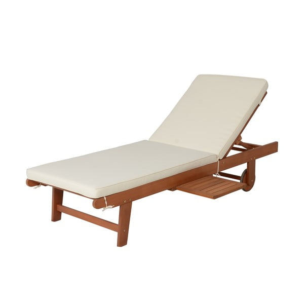 Drevené záhradné ležadlo v krémovo-prírodnej farbe San Diego – Garden Pleasure