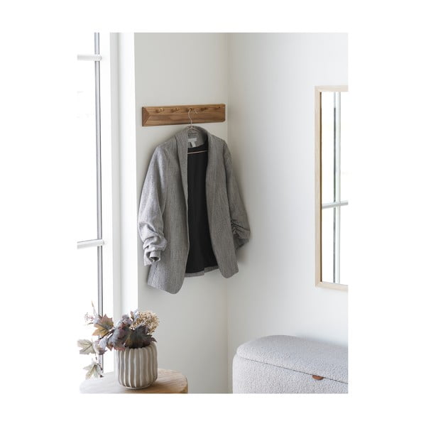 Nástenný vešiak z dubového dreva v prírodnej farbe 50 cm Barco – House Nordic-image-1