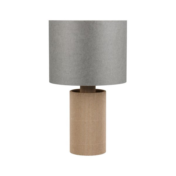 Sivo-béžová stolová lampa (výška 28 cm) Canio – Trio