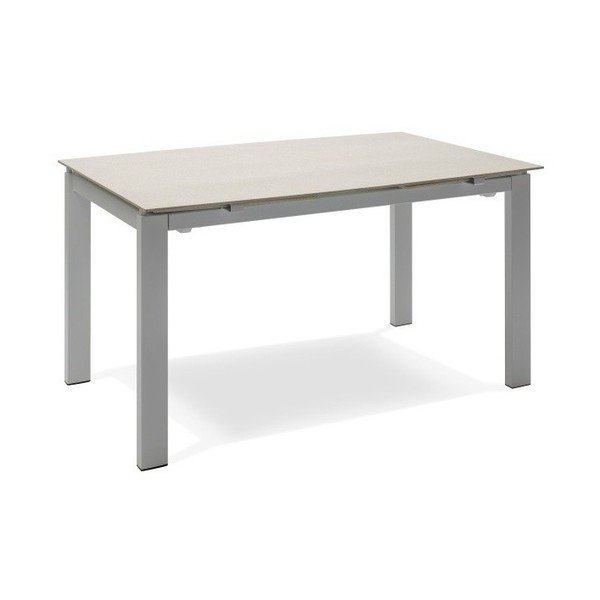 Biely rozkladací jedálenský stôl Design Twist Montijo