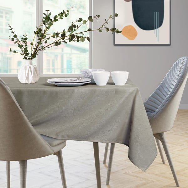 Hnedosivý obrus v oválnom tvare AmeliaHome Empire Cappuccino Oval, 140 × 240 cm-image-4