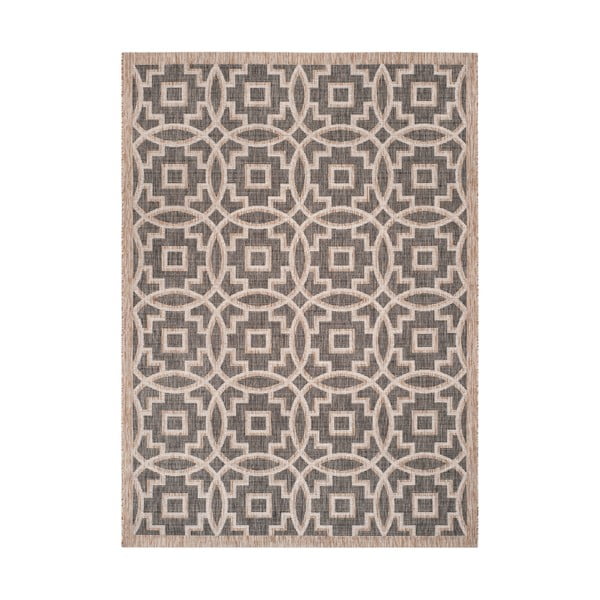 Čierno-béžový koberec vhodný do exteriéru Safavieh Jade, 160 x 230 cm