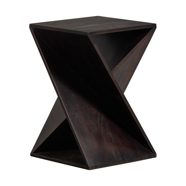 Odkladací stolík z masívu akácie 41x41 cm Ikem – WOOOD-image-3