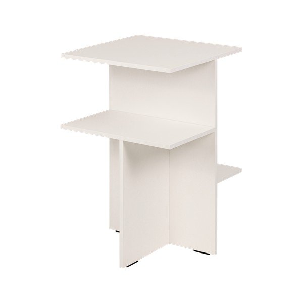 Sivobéžový nočný stolík s poličkami Atik – noo.ma-image-2