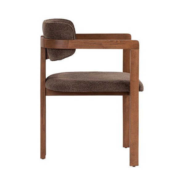 Hnedé jedálenské kreslo s podrúčkami Toscana – Kalune Design-image-3