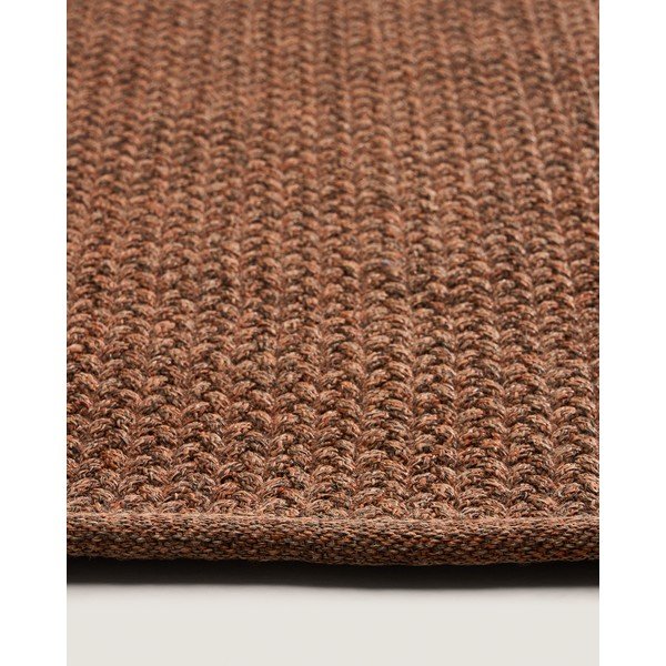 Vnútorný a vonkajší koberec z recyklovaných vlákien v terakotovej farbe 160x230 cm Despas – Kave Home-image-3