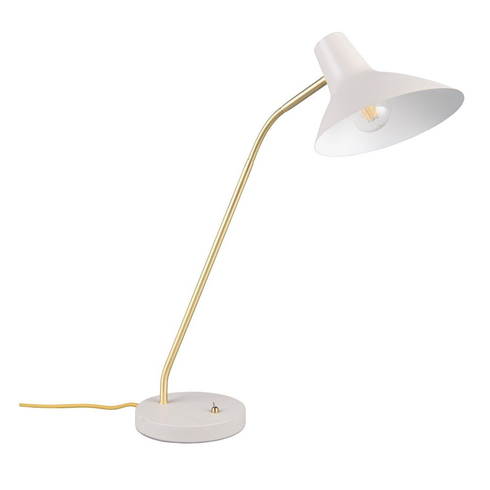 E-shop Stolová lampa s ohýbateľnou konštrukciou v zlatej farbe/slonovinová (výška 54 cm) Traveller – Trio