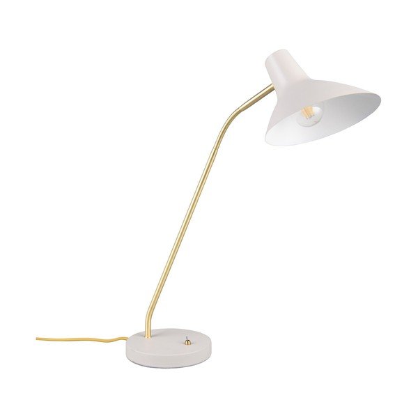 Stolová lampa s ohýbateľnou konštrukciou v zlatej farbe/slonovinová (výška  54 cm) Traveller – Trio