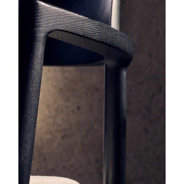 Čierna jedálenská stolička Alocs – Kave Home-image-4