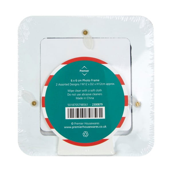 Červeno–tyrkysové drevené rámčeky v súprave 2 ks 12x12 cm Pirate – Premier Housewares-image-2