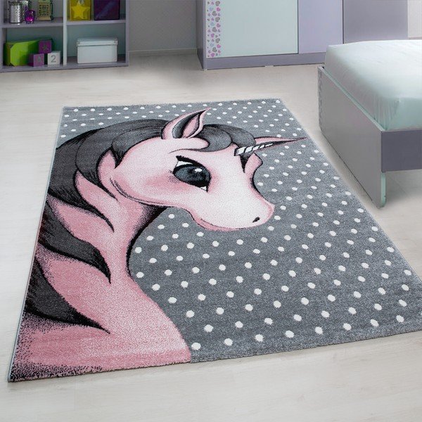 Ružovo-sivý detský koberec 140x200 cm Kids – Ayyildiz Carpets-image-1