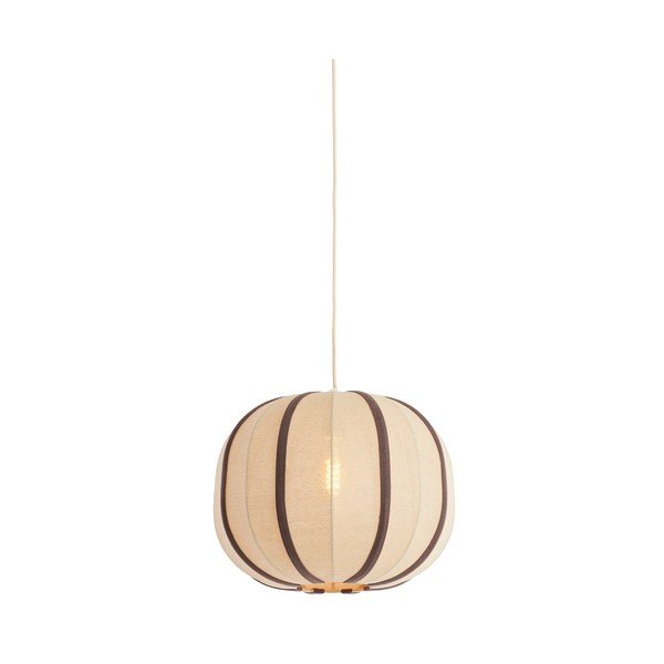 Krémovobiele závesné svietidlo s textilným tienidlom Esmiria – Light & Living-image-2
