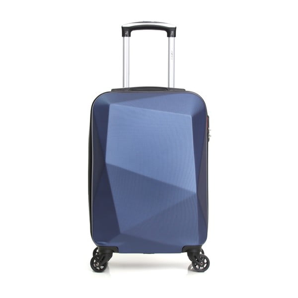 Modrý cestovný kufor na kolieskach Hero Diamond