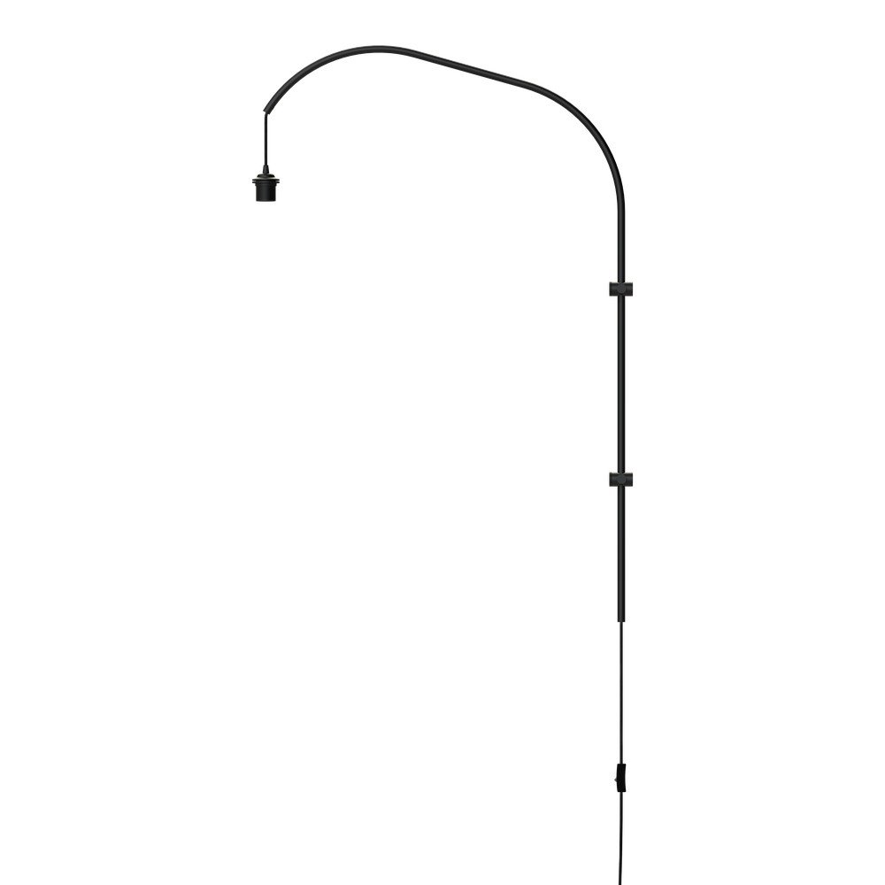 E-shop Čierna kovová lampová noha 123 cm Willow – UMAGE