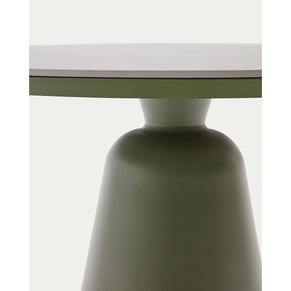 Okrúhly záhradný jedálenský stôl s keramickou doskou ø 120 cm Tudons – Kave Home-image-4