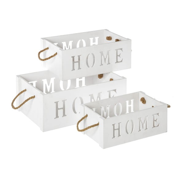 Sada 3 úložných boxov Unimasa Home