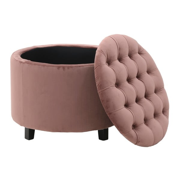 Stolička v tmavobroskyňovej farbe s úložným priestorom InArt vlvt Coco
