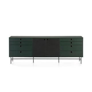 Čierno-zelená komoda Teulat Punto, šírka 212 cm