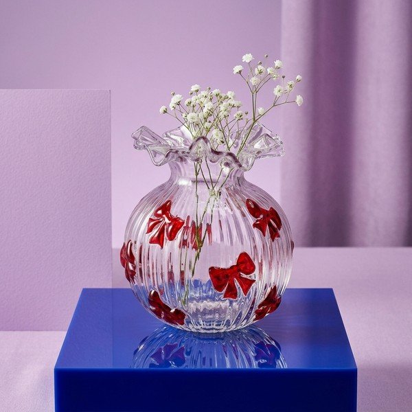 Sklenená váza (výška  20,5 cm) Halynor – Bizzotto-image-1