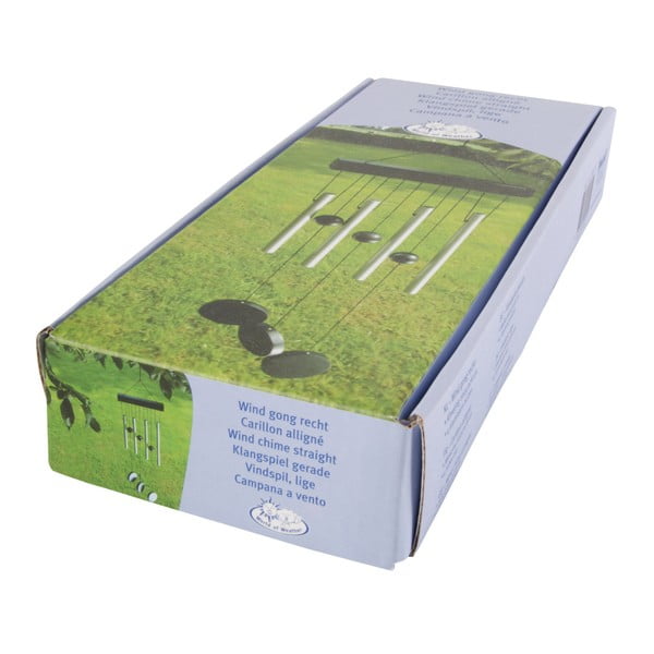 Závesná zvonkohra v striebornej farbe Esschert Design, 58 cm-image-3