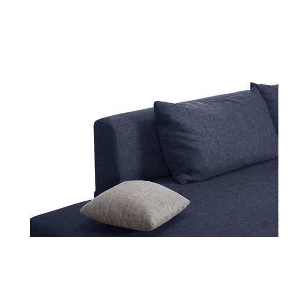 Modrá rozkladacia pohovka Modernist Pashmina, pravý roh-image-2