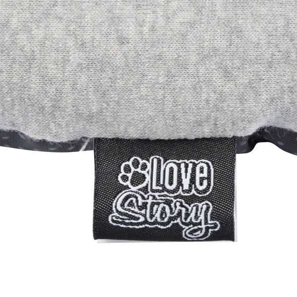 Sivý pelech pre psa 40x55 cm – Love Story-image-3