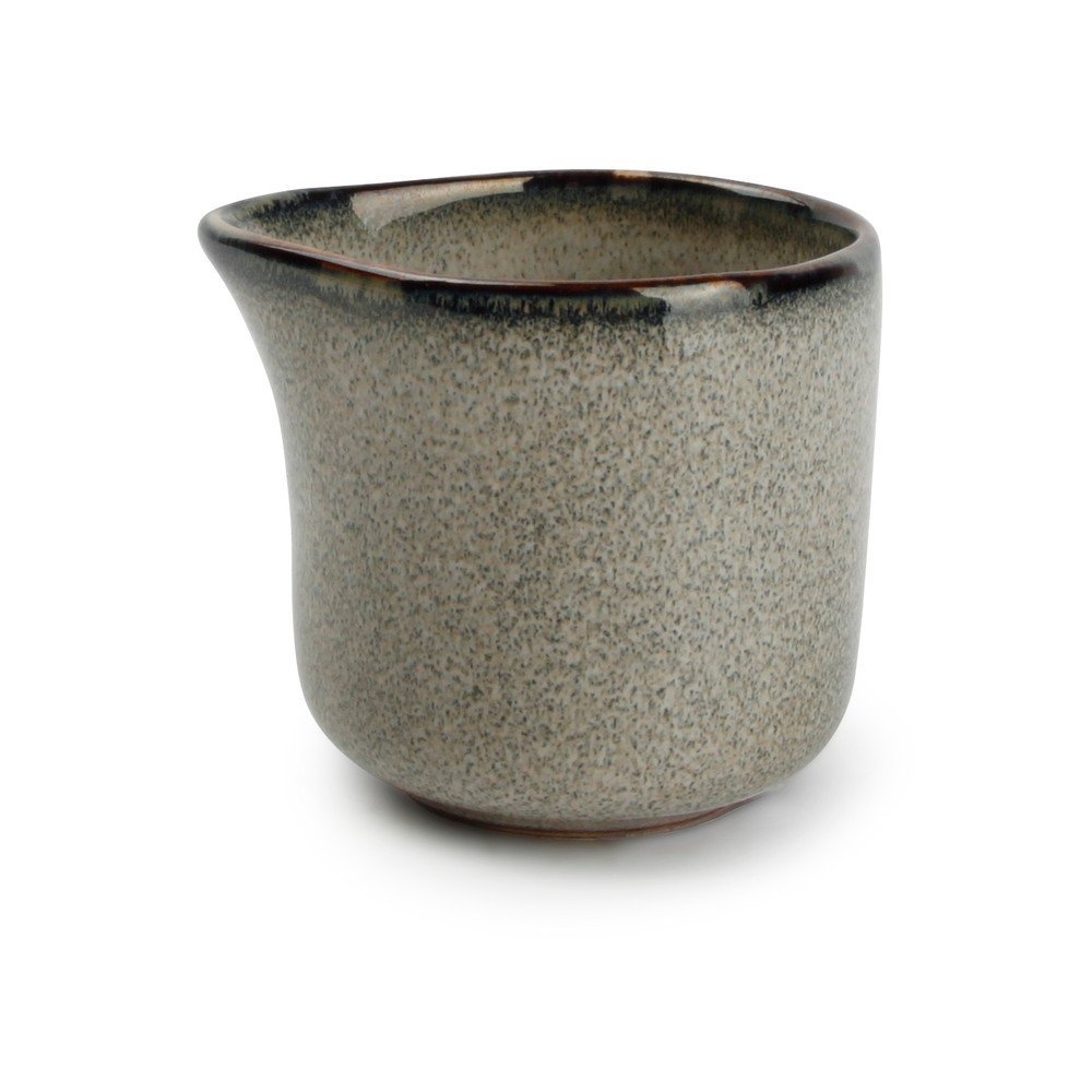 Zelená/sivá kameninová kanvička na mlieko 85 ml Meridian – Salt&Pepper