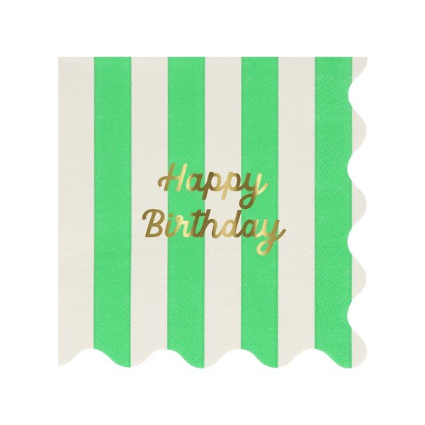 Papierové obrúsky v súprave 16 ks Happy Birthday – Meri Meri-image-4