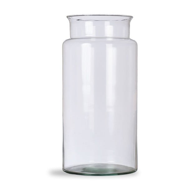 Váza z ručne fúkaného recyklovaného skla Garden Trading Broadwell, výška 30 cm