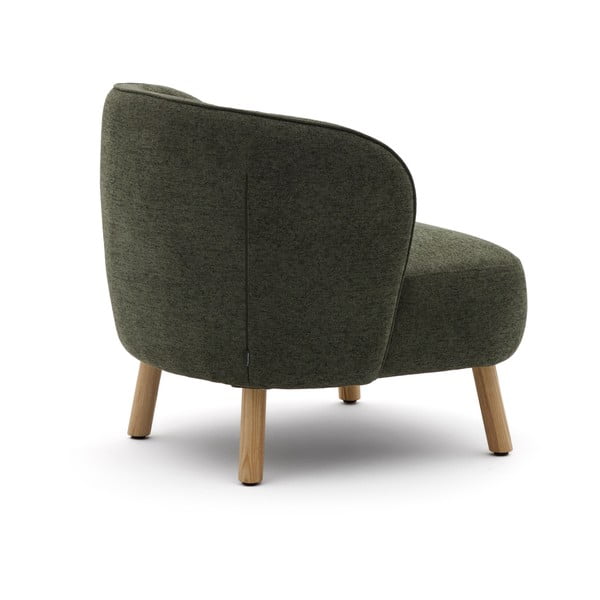 Zelené ženilkové kreslo Ulit – Kave Home-image-4