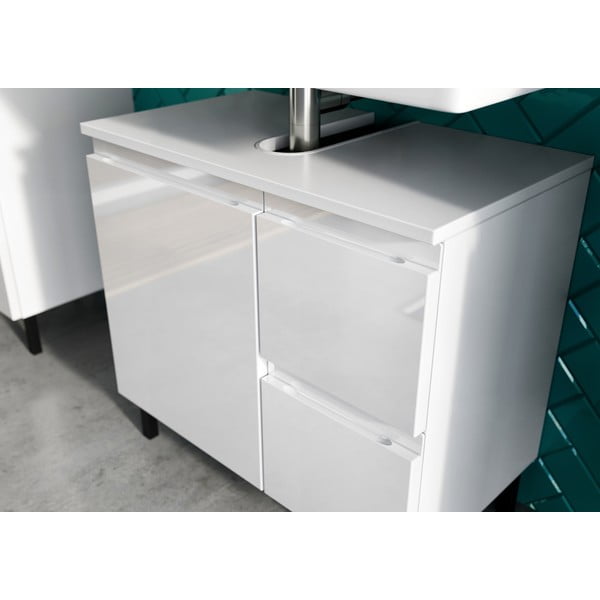 Biela skrinka pod umývadlo 60x56 cm Salinas - Germania-image-1