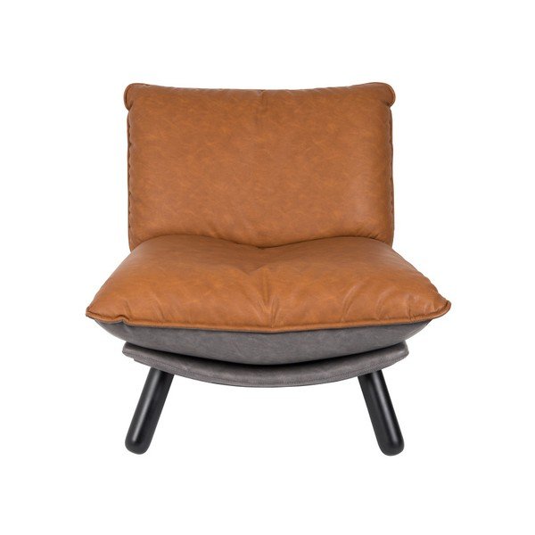 Hnedé kreslo Zuiver Lazy-image-4