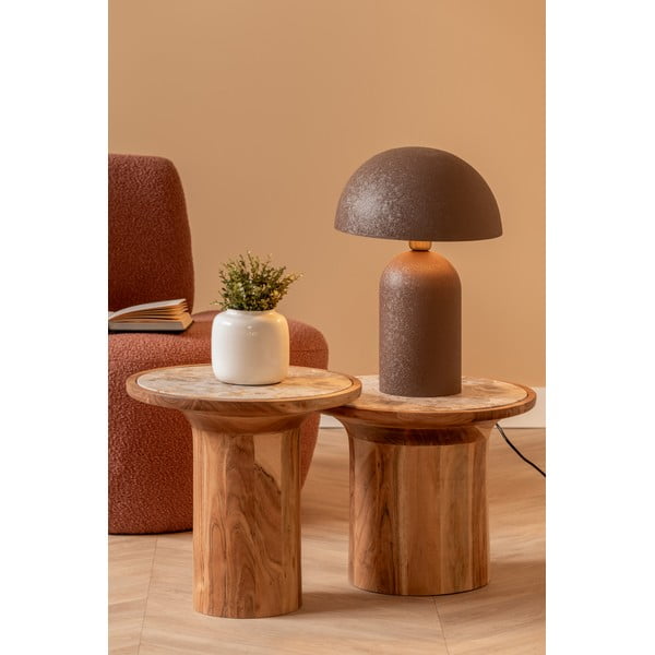 Okrúhly odkladací stolík z mangového dreva ø 45 cm Tubo – Leitmotiv-image-4