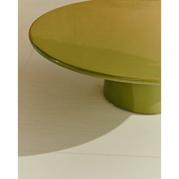 Betónový okrúhly Záhradný konferenčný stolík ø 110 cm Albanella – Kave Home-image-3