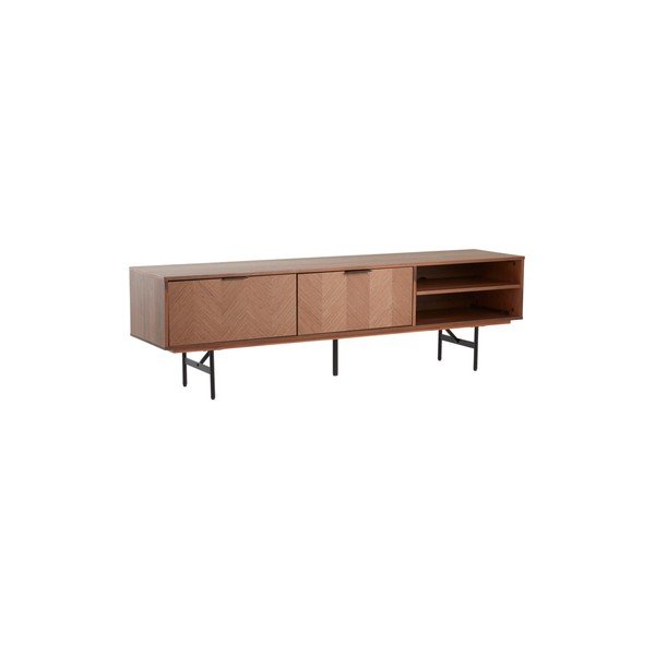 TV stolík v dekore orecha v tmavo prírodnej farbe 180x51x40 cm Duvberg – Jotex