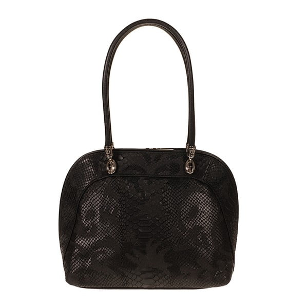 Čierna kožená kabelka Giulia Bags Cadence
