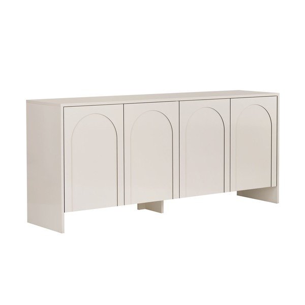 Krémovobiela komoda 180x80x45 cm Arlen  – Kalune Design