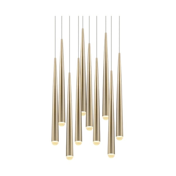 LED závesné svietidlo v zlatej farbe ø 30 cm Cala – Trio Select-image-4