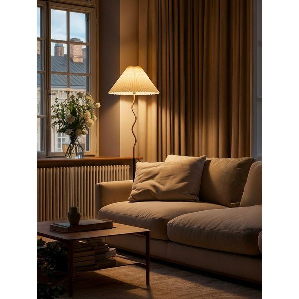 Čierna/v zlatej farbe stojacia lampa (výška  172 cm) Closy – Mauro Ferretti-image-1