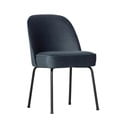 Modré zamatové jedálenské stoličky v súprave 2 ks Vogue – WOOOD