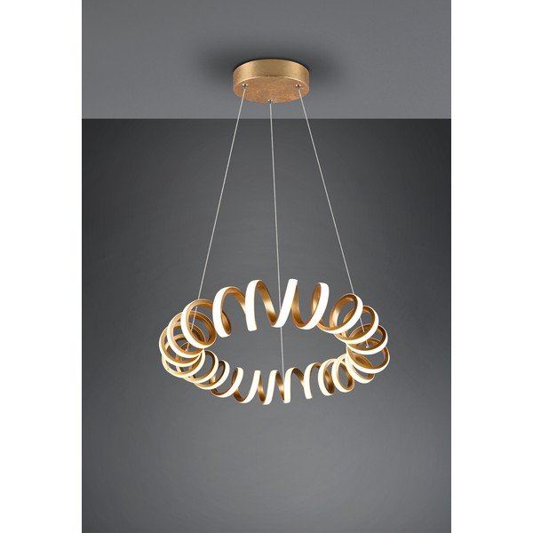 LED závesné svietidlo v zlatej farbe ø 55 cm Curl – Trio-image-2