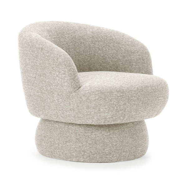 Béžové otočné kreslo Dali – MOME