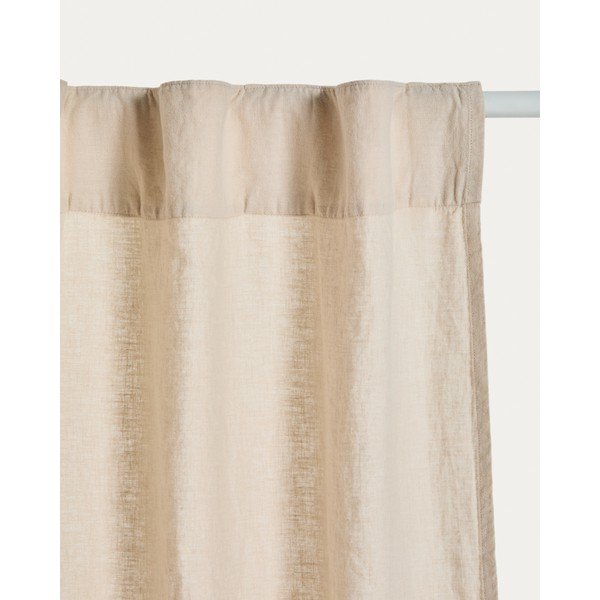 Béžový bavlnený záves 140x270 cm Nolira – Kave Home-image-2