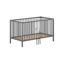 Antracitovosivá postieľka z borovicového dreva 70x140 cm DINO – Vipack